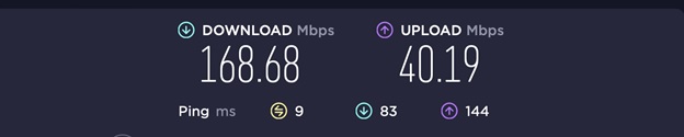 FastestVPN ISP speed test